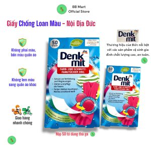 Giấy Chống Phai Màu, Hút màu và Chống Loang Màu quần áo khi giặt Denkmit