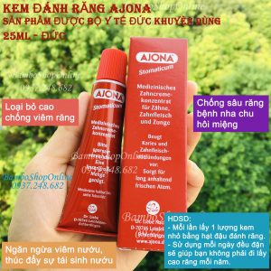 Kem đánh răng y tế của AJONA